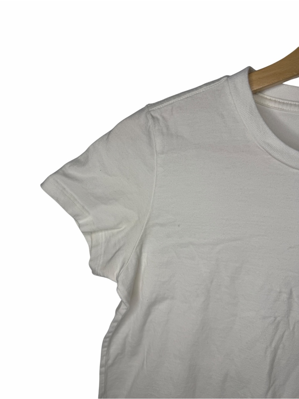 Reformation Short Sleeve Crewneck Tee in White - Picture 4 of 7